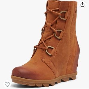 Sorel Joan Wedge II Nubuck Wedge Heel Ankle Boots